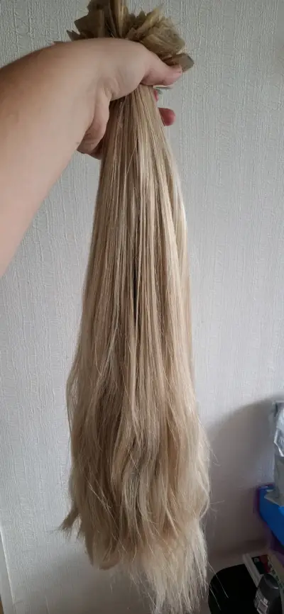 Extensiones de cabello rubio largo - miniatura 3
