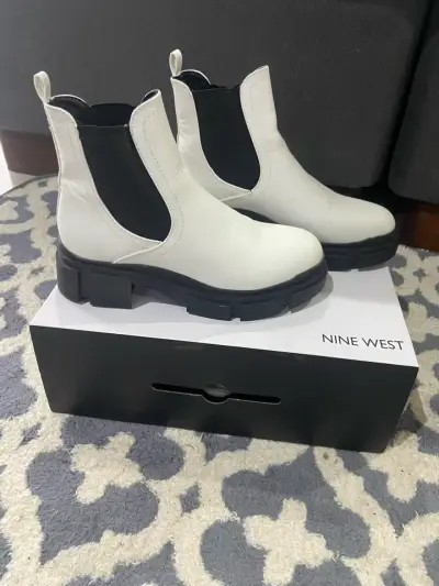 Botines blancos Nine West - miniatura 2