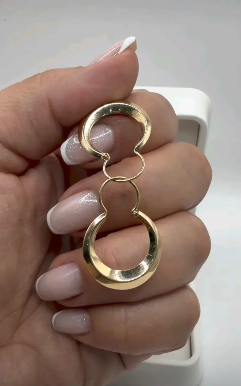 Aros de oro 18 kilates en solo 470$ - 2