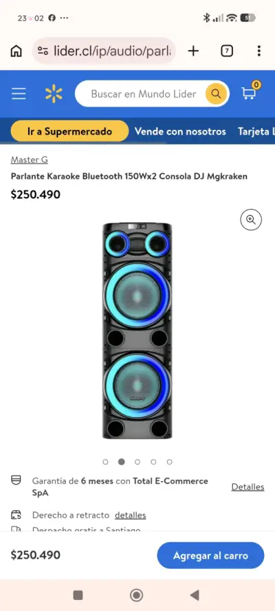 Parlante Karaoke Bluetooth lo compré hace tres mes - miniatura 1