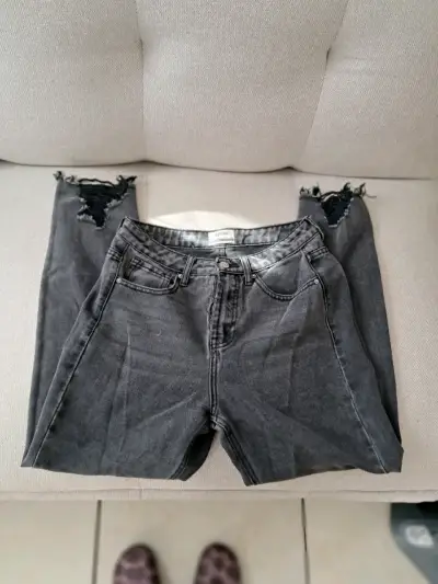 Jeans mom negro - miniatura 1
