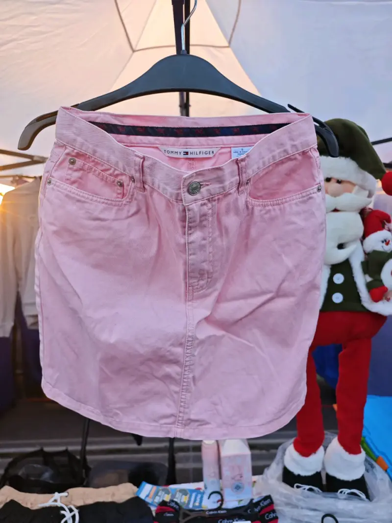 Falda rosada de mezclilla 40-42 d pantalon - 2