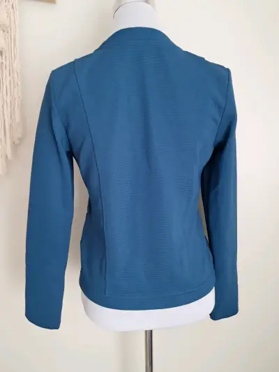 Chaqueta, blazer azul con apliques - miniatura 3