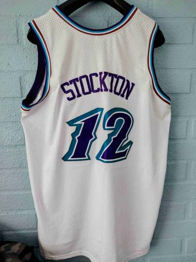 Camiseta Utah Jazz blanca retro - miniatura 2