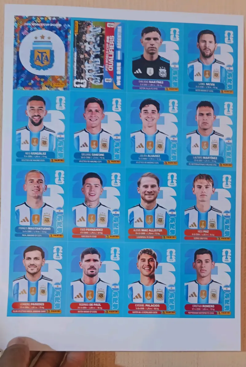 Figuritas adhesivas Mundial 2026 - 2