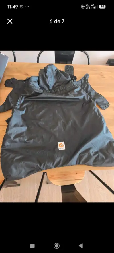 Portabebés gris Ergobaby+ cobertor lluvia y frío. - miniatura 6