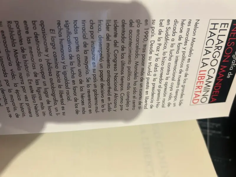Autobiografía de Nelson Mandela - 2
