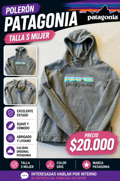 Polerón gris Patagonia mujer - miniatura 1