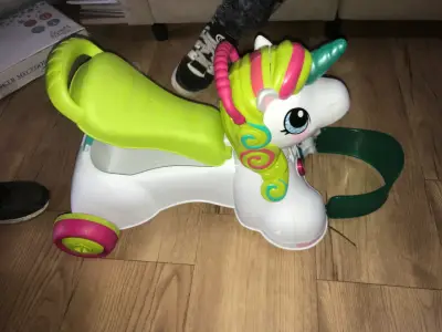 Andador unicornio infantil multicolor - miniatura 4