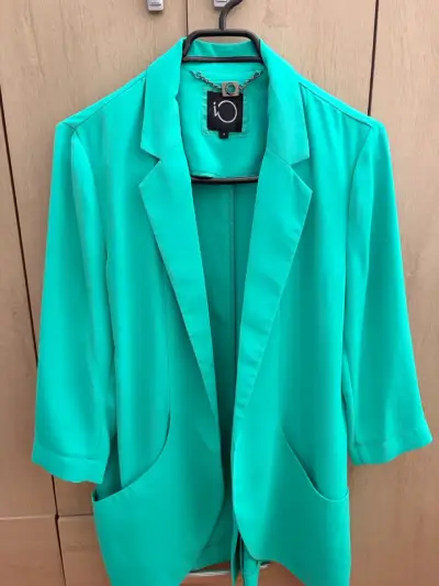 Blazer verde esmeralda dama - miniatura 1