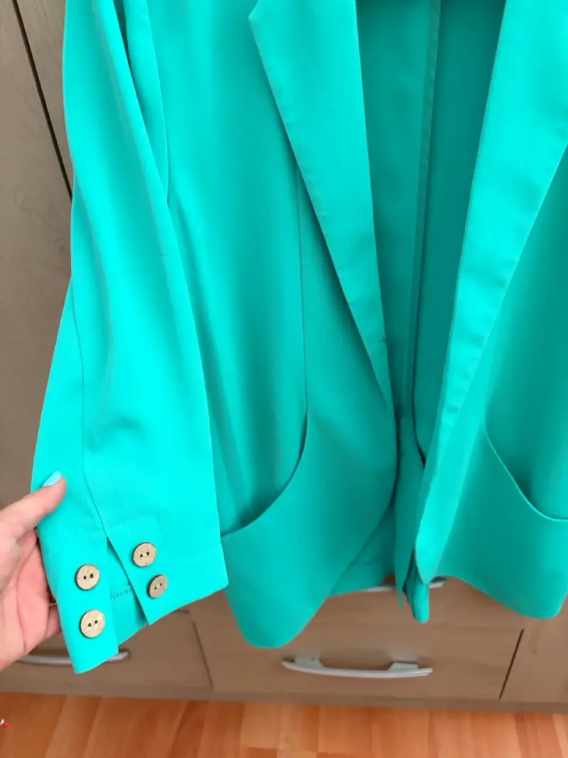 Blazer verde esmeralda dama - 4