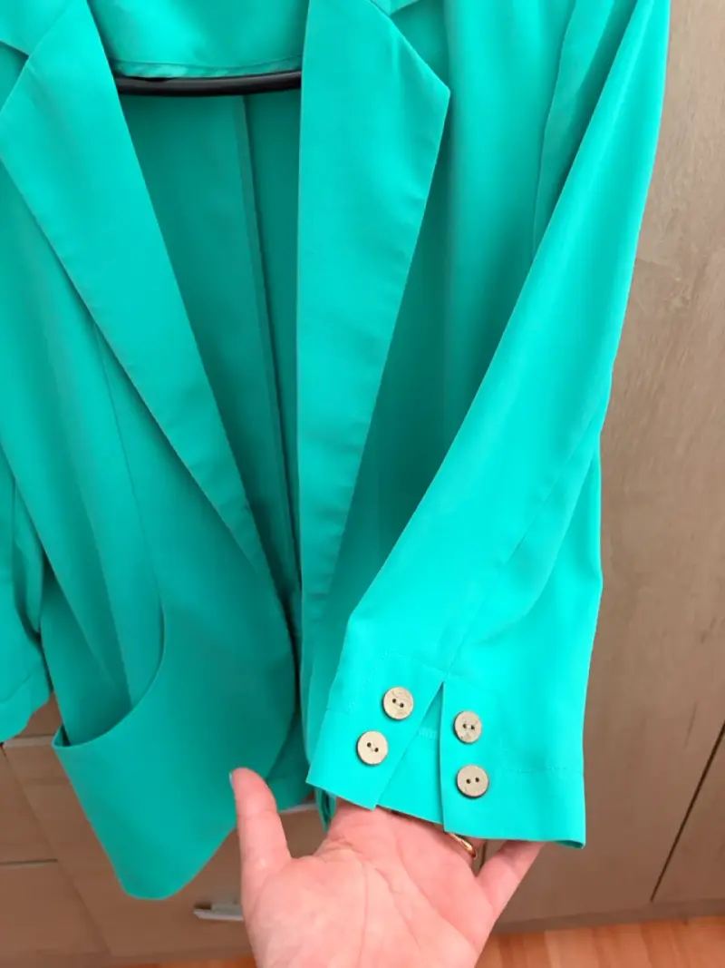 Blazer verde esmeralda dama - 5