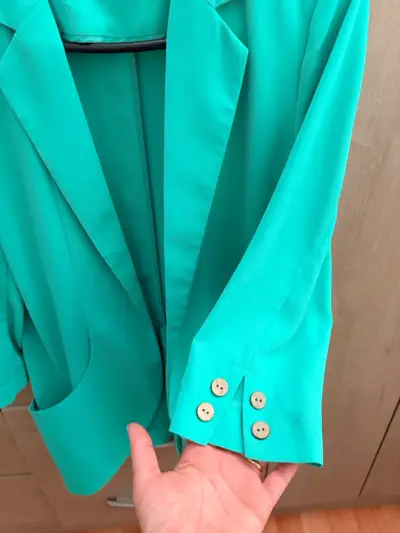 Blazer verde esmeralda dama - miniatura 5