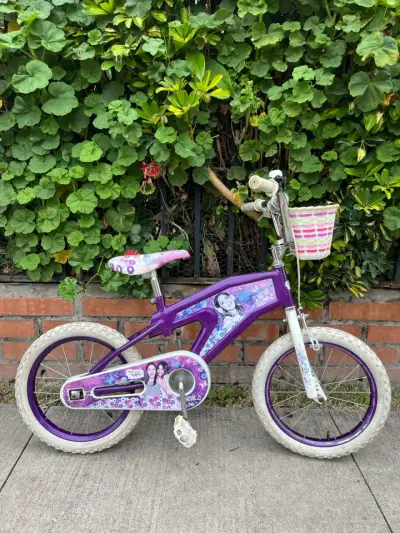 Bicicleta infantil Violeta Frozen - miniatura 1