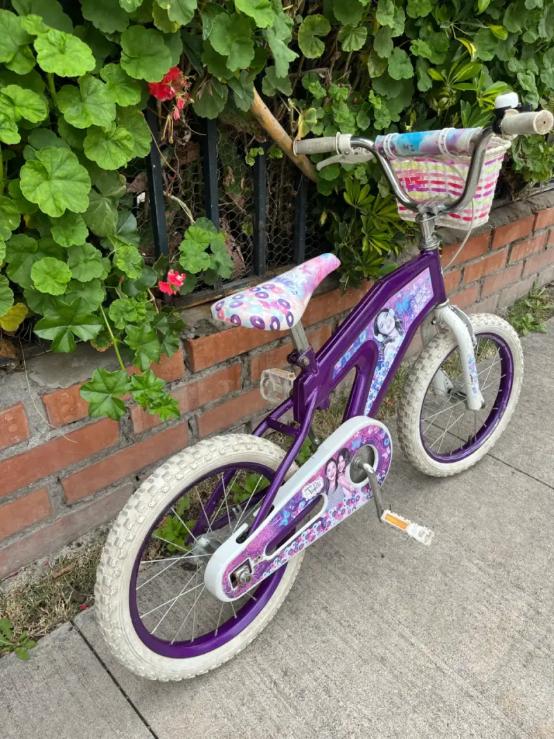 Bicicleta infantil Violeta Frozen - 4