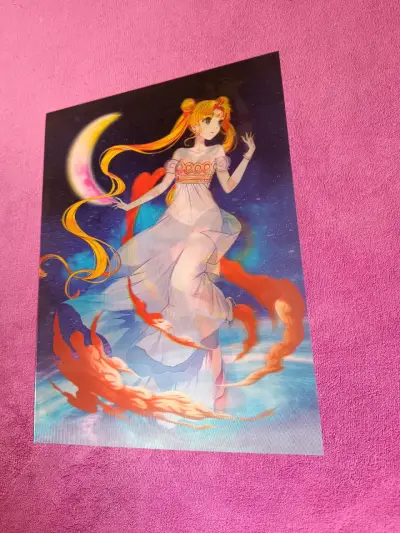Póster 3D anime Sailor Moon y Nico Robin one piece - miniatura 1