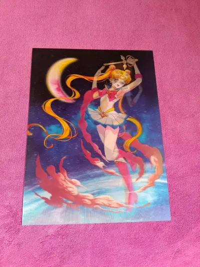 Póster 3D anime Sailor Moon y Nico Robin one piece - miniatura 2
