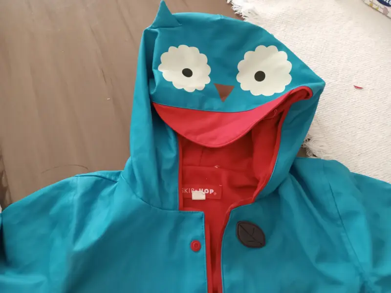 Chaqueta infantil impermeable azul - 2