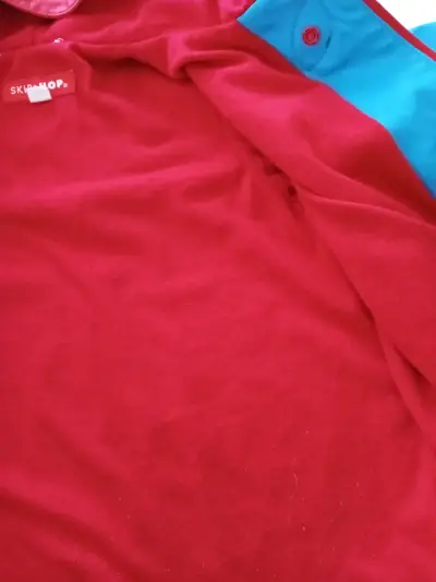 Chaqueta infantil impermeable azul - miniatura 3