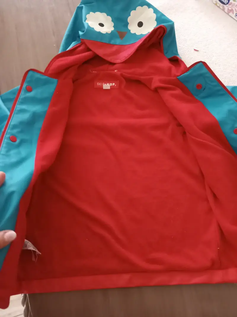 Chaqueta infantil impermeable azul - 4