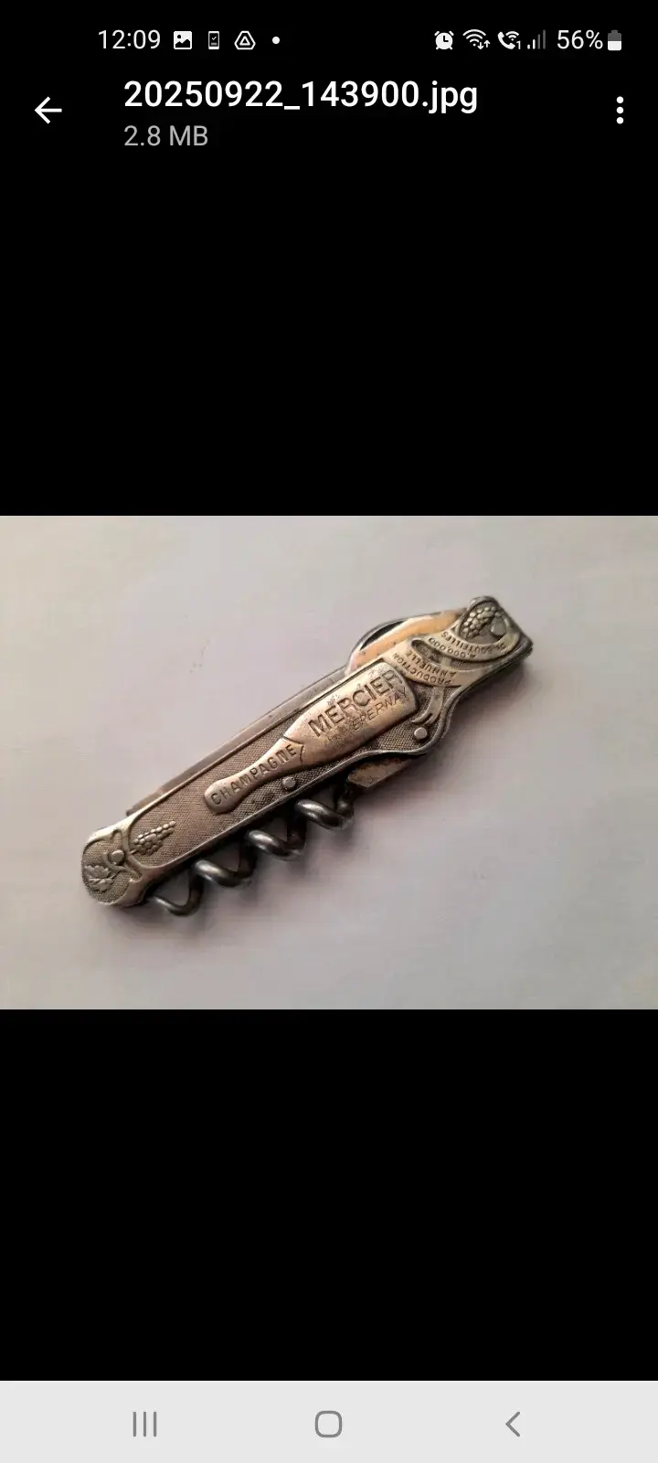 Cortapluma antigua 1935 Mercier original - 5