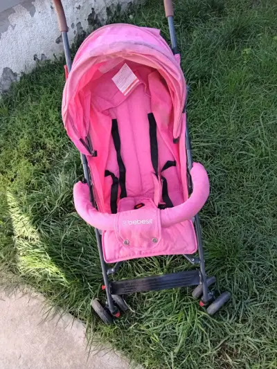 Coche para bebé rosa Bebesit - miniatura 2