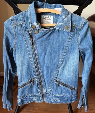 Chaqueta Billabong de mezclilla tipo Biker - miniatura 3