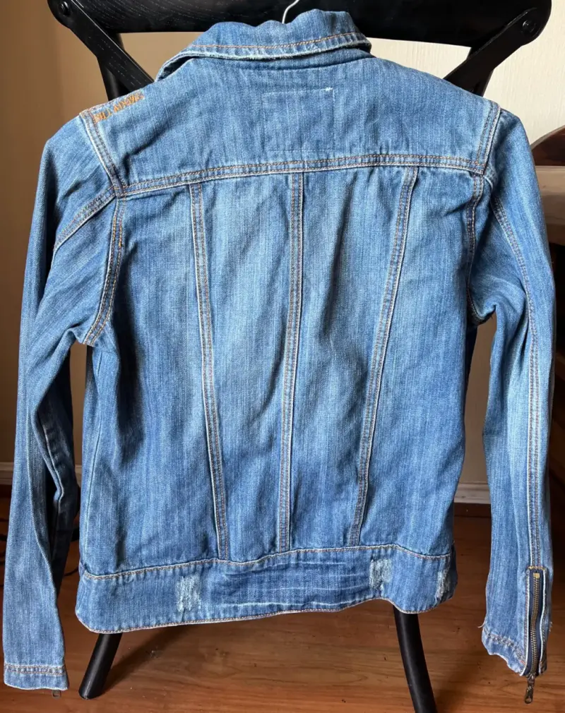 Chaqueta Billabong de mezclilla tipo Biker - 4