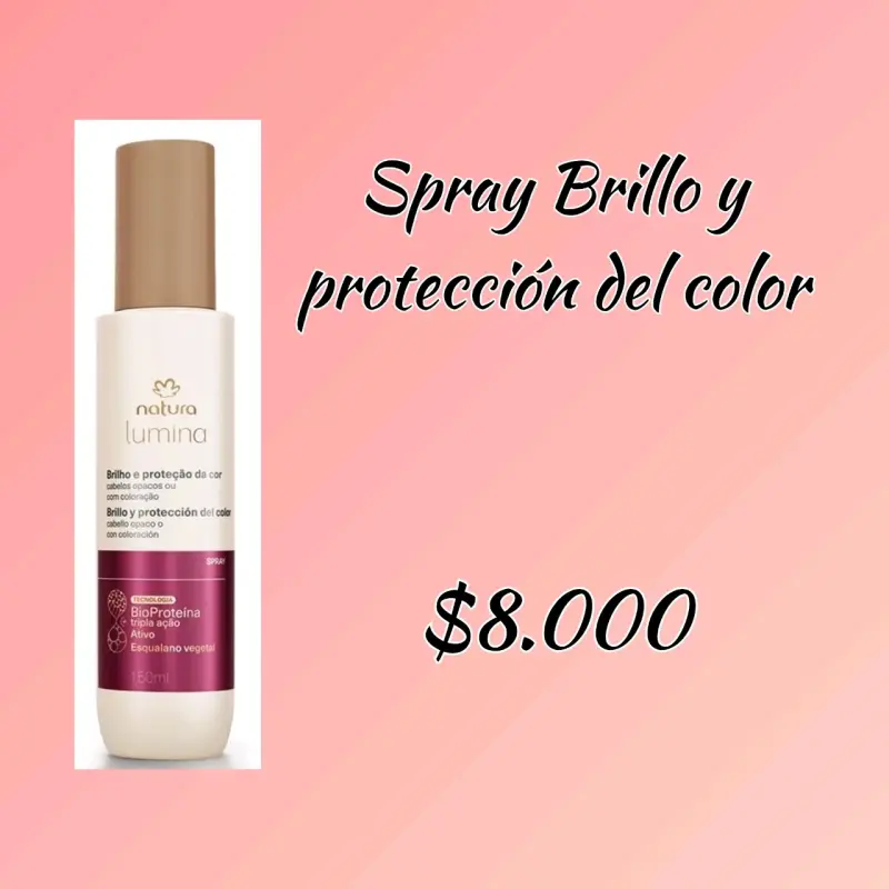 Spray brillo y protección color