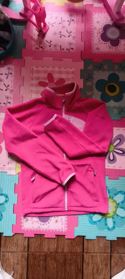 Chaqueta polar fucsia Columbia niña - miniatura 1