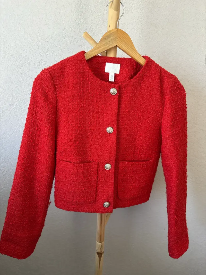 Chaqueta roja de lana - 2