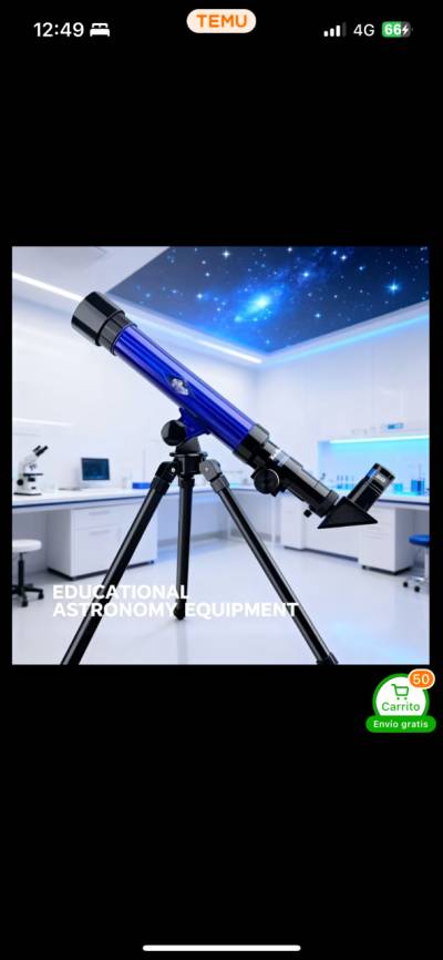 Telescopio educativo azul - miniatura 1