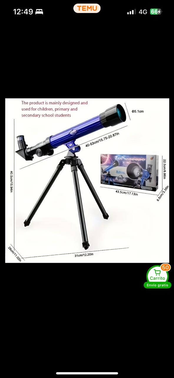 Telescopio educativo azul - 2