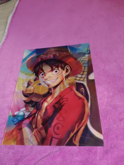 Poster 3D de anime colorido - miniatura 3