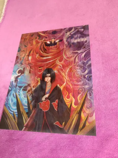 Poster 3D de anime colorido - miniatura 4