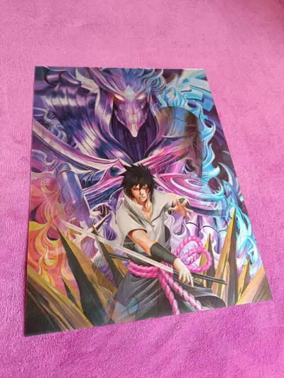 Poster 3D de anime colorido - miniatura 5