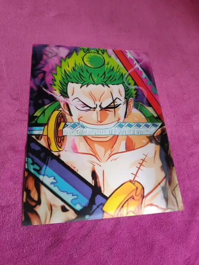 Poster 3D Zoro Roronoa anime - miniatura 1