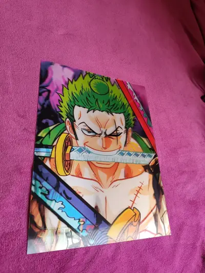 Poster 3D Zoro Roronoa anime - miniatura 2