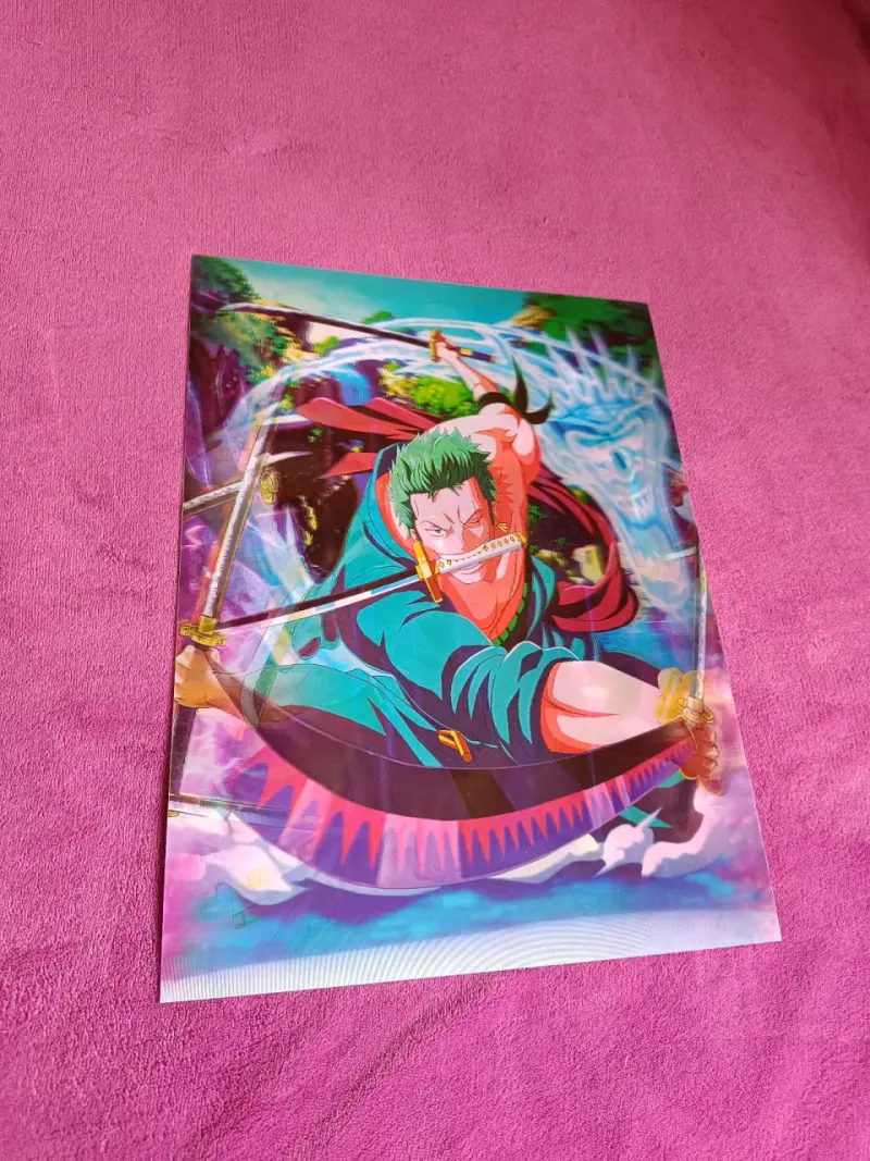 Poster 3D Zoro Roronoa anime - 4
