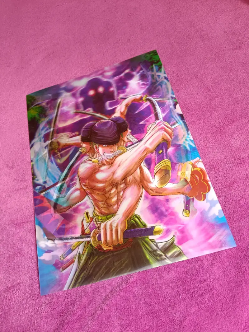 Poster 3D Zoro Roronoa anime - 5