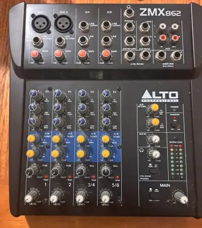 Mezcladora de audio ZMX862 - miniatura 1