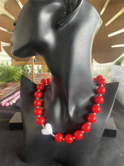 Collar bolas de chiche en diferentes colores - miniatura 1