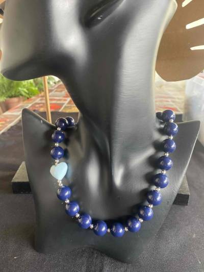 Collar bolas de chiche en diferentes colores - miniatura 3