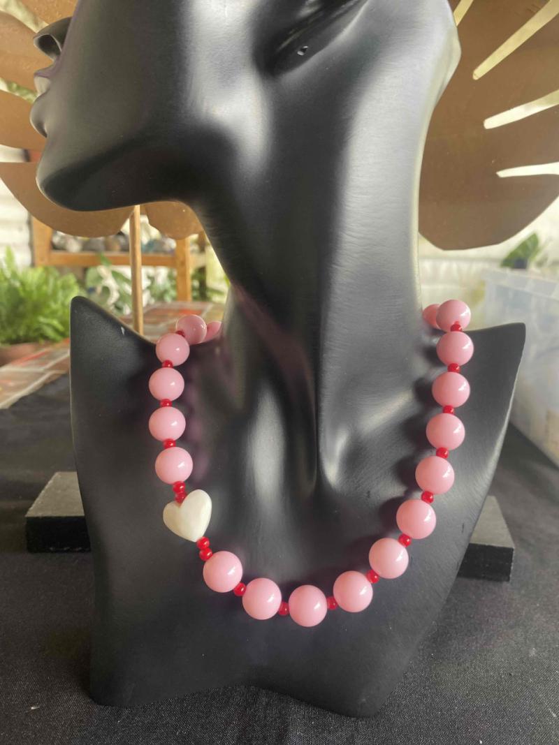 Collar bolas de chiche en diferentes colores - 4