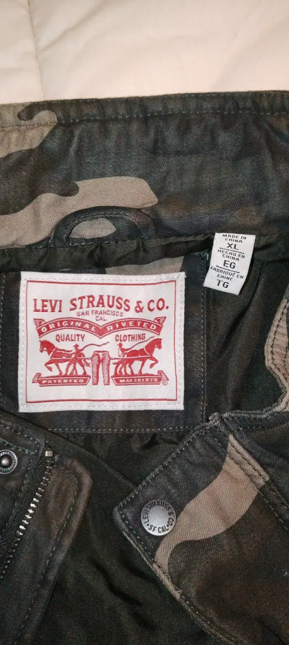 Chaqueta camuflada para hombre Levi's xl - 4