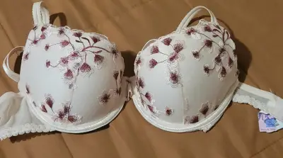 Sostén bordado rosa PUSH UP - miniatura 1