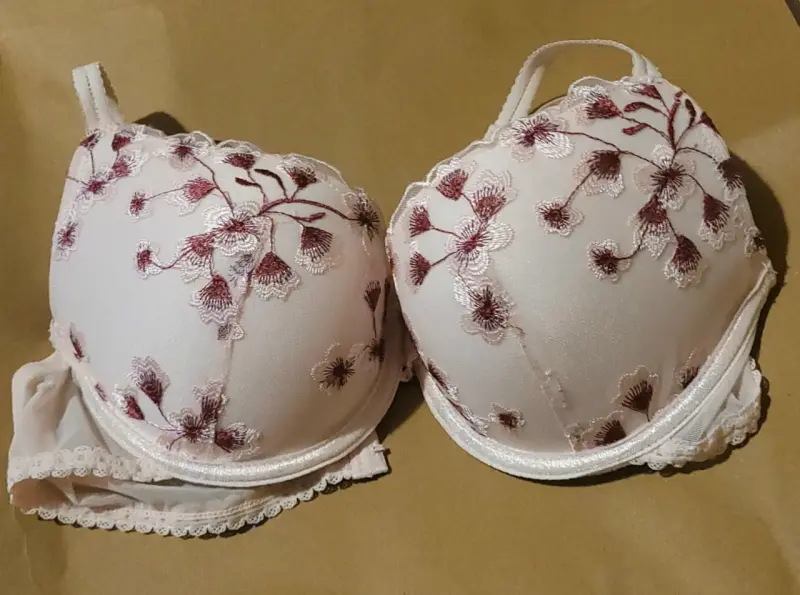 Sostén bordado rosa PUSH UP - 2