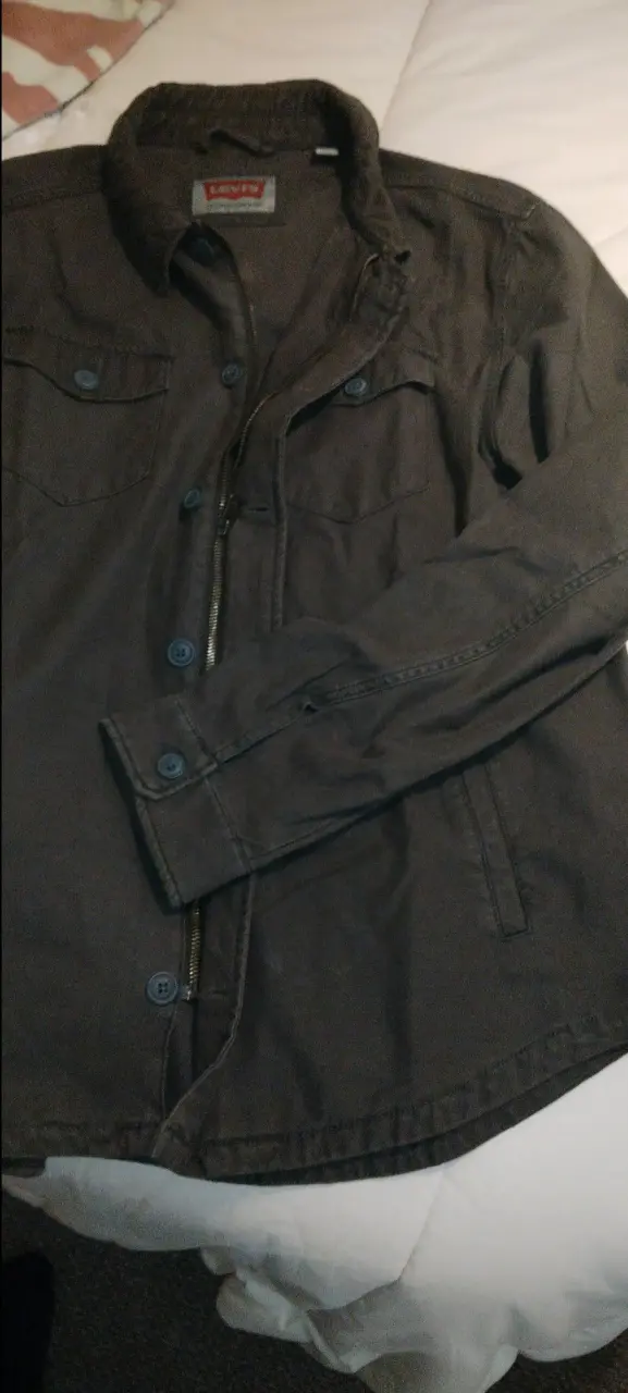 Chaqueta marrón con bolsillos Levi's nueva sin eti - 2