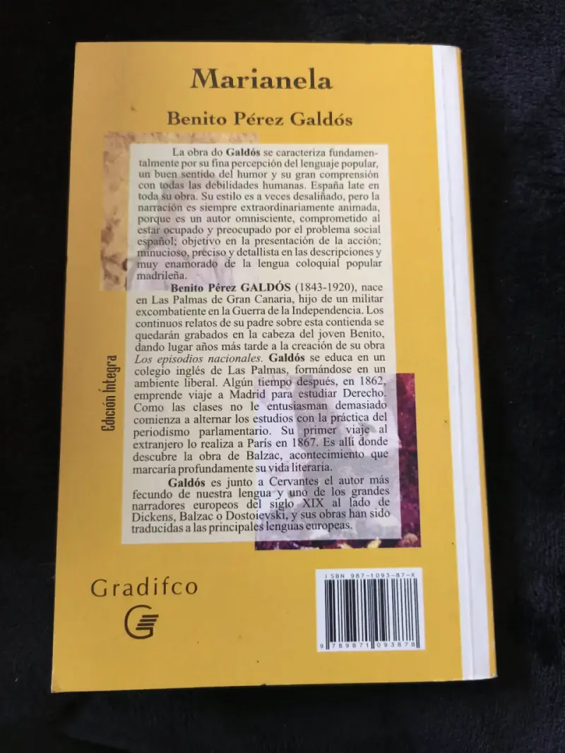 Libro Marianela de Benito Pérez Galdós - 2