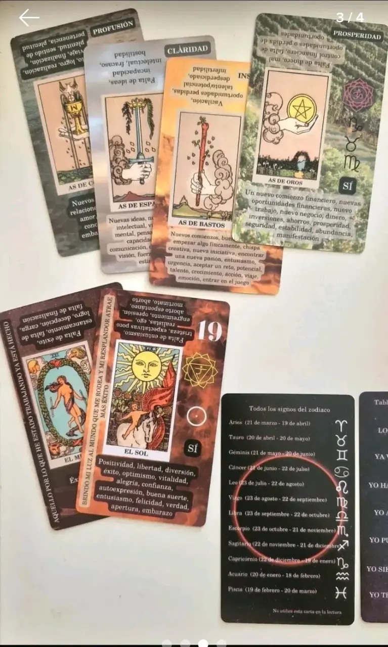 Baraja de tarot astrológico - 2
